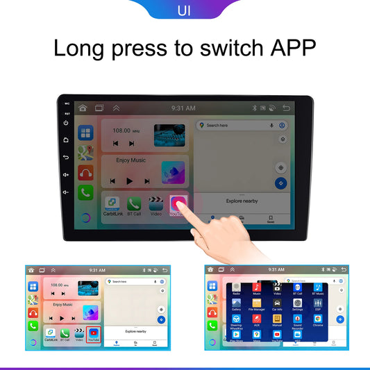 Universal CarPlay Android GPS Stereo Receiver