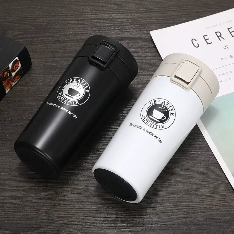 380/510ML Thermal Mug Leak-proof Stainless Steel Thermos Coffee Cup Vacuum Flask Outdoor Sports Water Bottle Insulated Cup