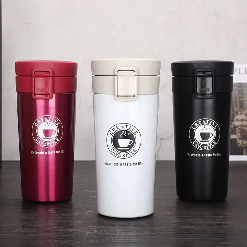 380/510ML Thermal Mug Leak-proof Stainless Steel Thermos Coffee Cup Vacuum Flask Outdoor Sports Water Bottle Insulated Cup