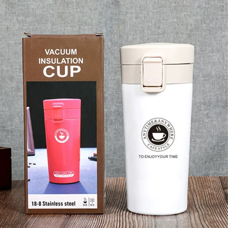 380/510ML Thermal Mug Leak-proof Stainless Steel Thermos Coffee Cup Vacuum Flask Outdoor Sports Water Bottle Insulated Cup