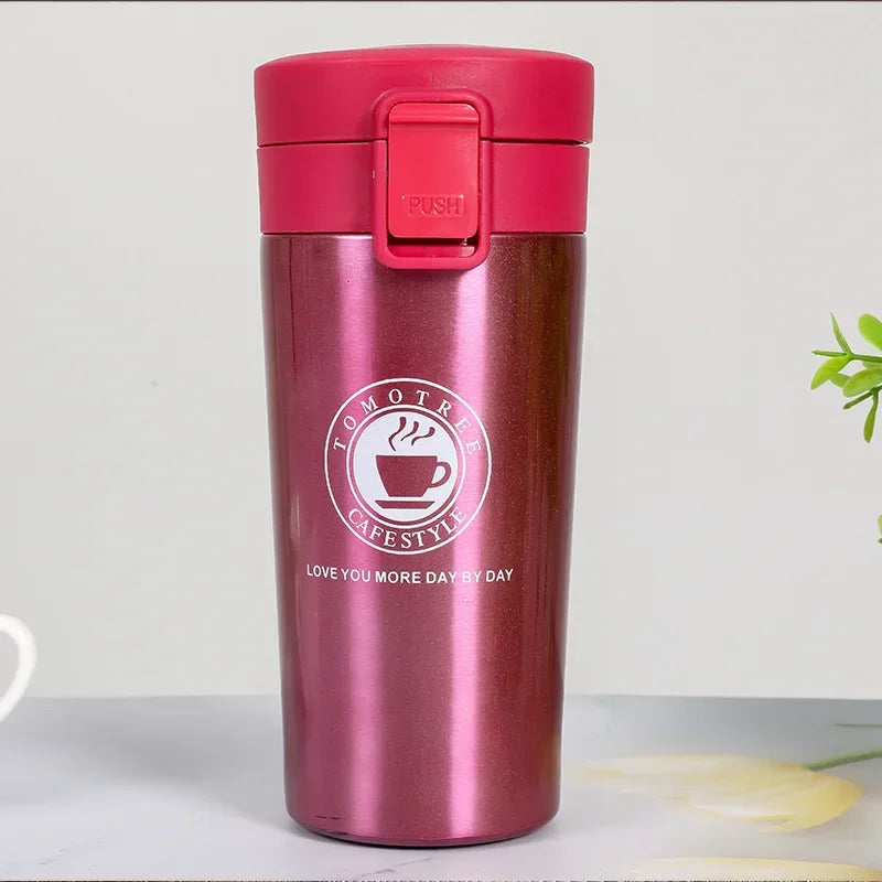 380/510ML Thermal Mug Leak-proof Stainless Steel Thermos Coffee Cup Vacuum Flask Outdoor Sports Water Bottle Insulated Cup