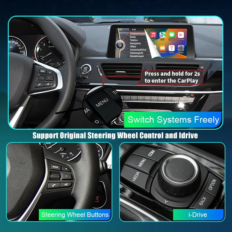 Wireless CarPlay for BMW 1-7 Series & Mini