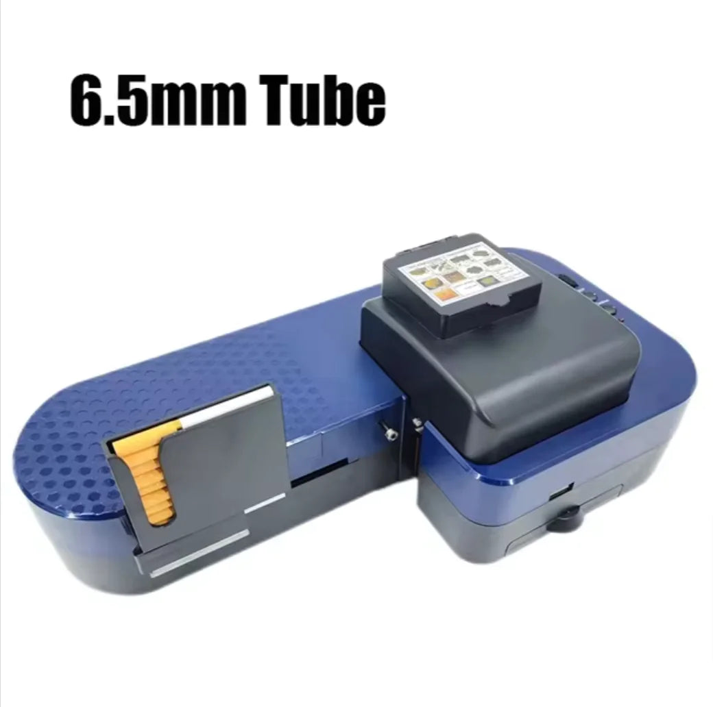 Premium Fully Automatic 6.5/8mm Tube Cigarette Rolling Machine with Roll Tray - Efficient Tobacco Filler for Perfect Cigarettes