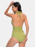 Halter Neck One-Piece Swimwear