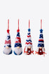 4-Piece Independence Day Knit Hanging Gnomes