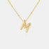 Gold-Plated Bubble Initial Necklace