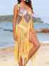 Fringe Spaghetti Strap Cover-Up