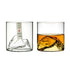 Japan 3D Mountain Whiskey Glass Glacier