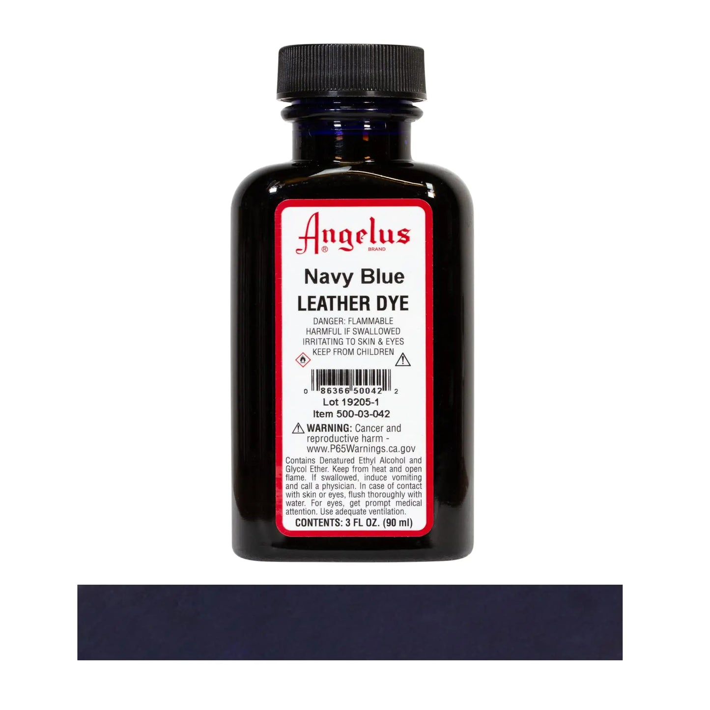 Angelus Leather Dye- Flexible Leather Dye for Shoes, Boots, Bags, Crafts, Furniture, & More-Navy Blue- 3oz Navy Blue