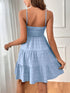 Tiered Smocked Square Neck Cami Dress