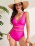 V-Neck Spaghetti Strap One-Piece Swimwear