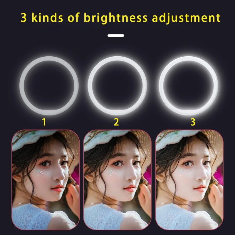 USB Rechargeable Led Selfie Ring Light Mobile Phone