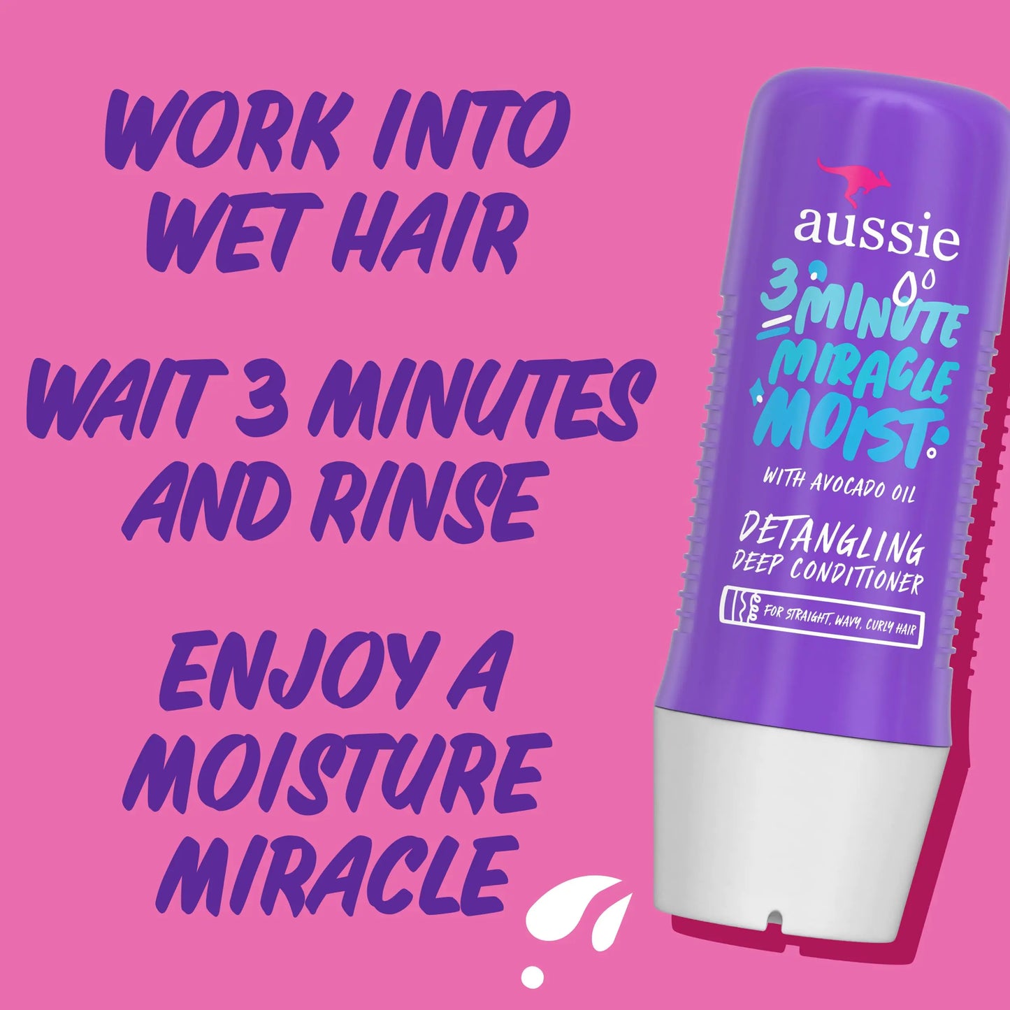 Aussie Total Miracle Hair Care Bundle: Shampoo, Conditioner, and 3 Minute Deep Treatment with Apricot & Macadamia Oil, Paraben-Free for Damaged Hair, 26.2 & 8 Fl Oz