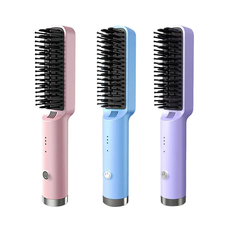 Fast Heated  Hair Straightener Brush