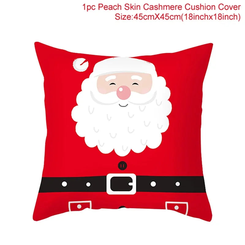 Cartoon Christmas Pillow Cover