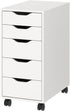 ALEX Castors, Black, 2" / Pack of 4