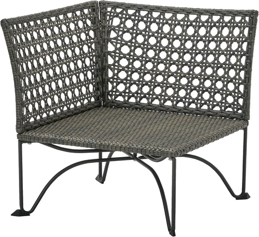 JUTHOLMEN corner section, outdoor, dark grey-brown