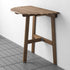 ASKHOLMEN Table for wall, outdoor, folding dark brown, 27 1/2x17 3/8 "