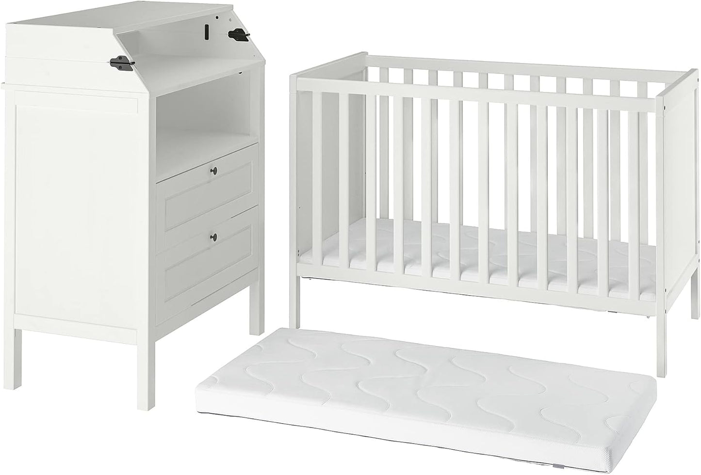 Ikea SUNDVIK 3-piece baby furniture set, white