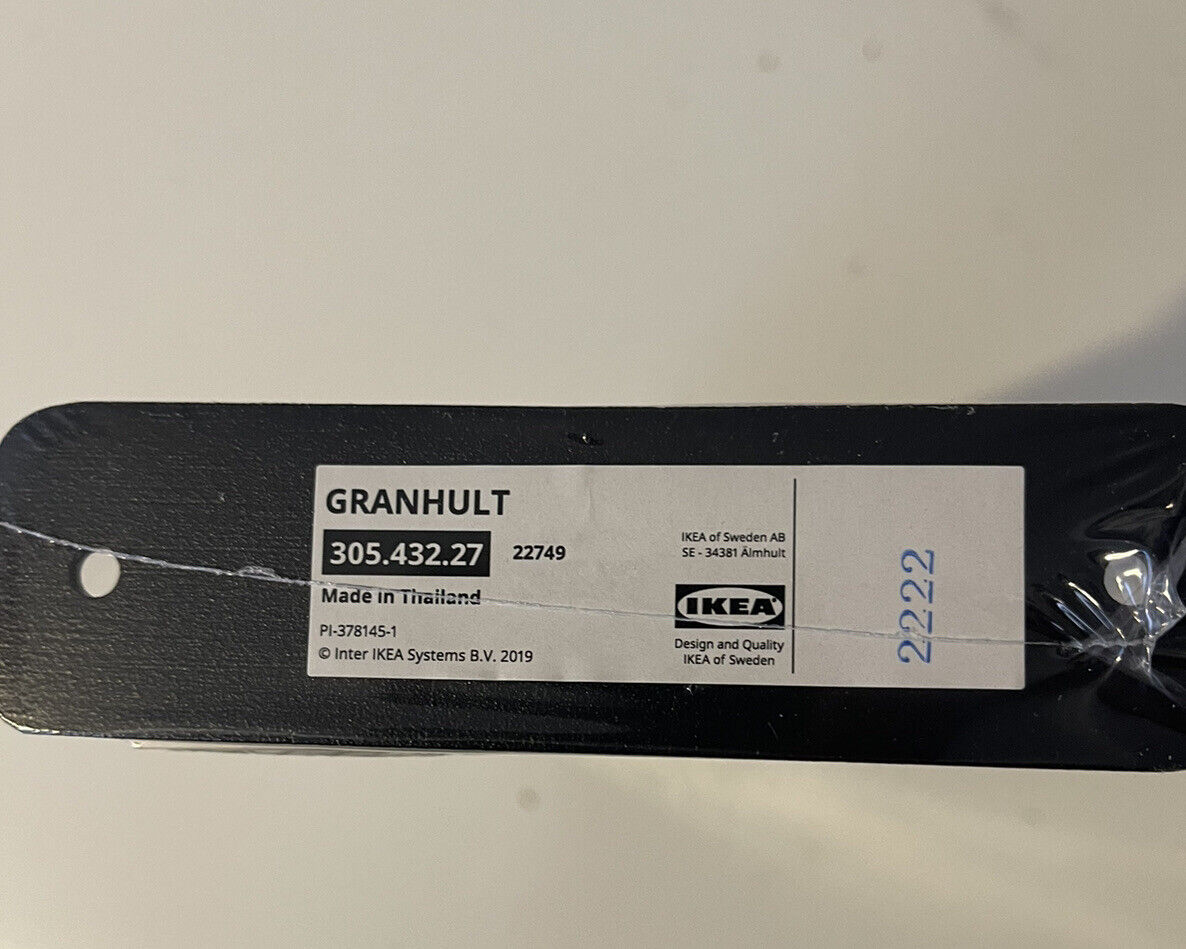 Granhult 2 Shelf Brackets Black Plated 7 ¾" x 4 ¾",