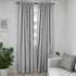 VILBORG Room darkening curtains, 1 pair, Pleat Blackout Curtains for Windows (Grey)