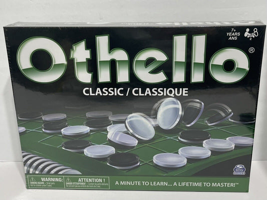 Othello, Strategy Classic Family Board Game 2 Player Reversi Brain Teaser