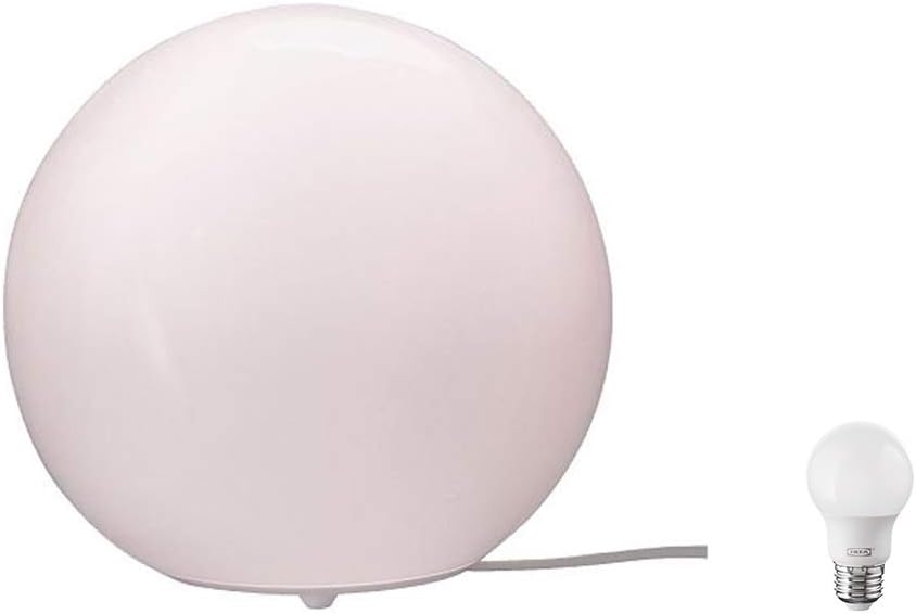 Fado Table Lamp, White + E26 Bulb