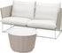 IKEA LÅGASKÄR/HAVSTEN 2-seat conversation set, outdoor, beige/beige