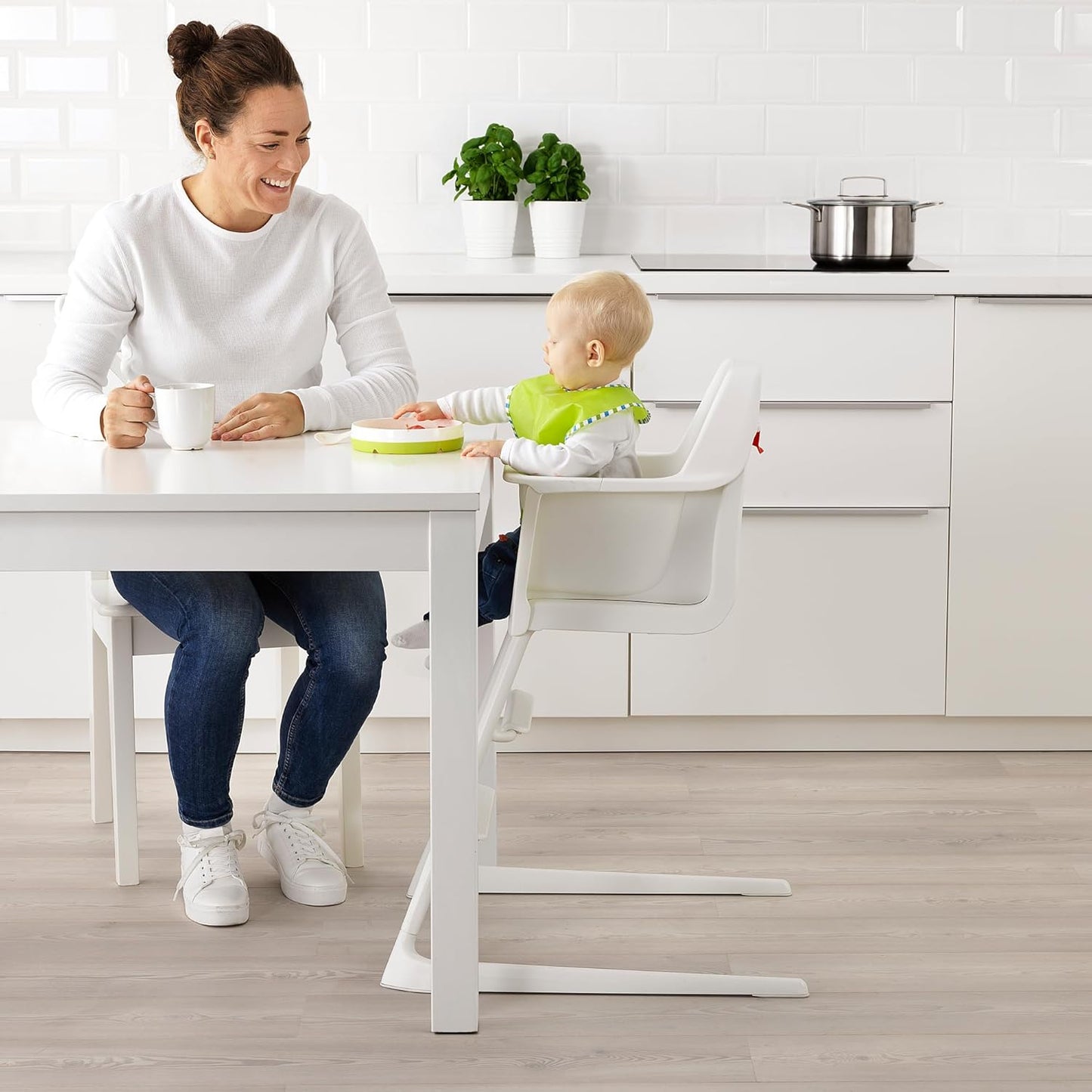 LANGUR junior/highchair, white