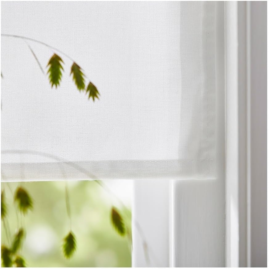 Add Elegance to Your Windows with RINGBLOMMA Roman Blind - White,23x36"