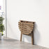 ASKHOLMEN Table for wall, outdoor, folding dark brown, 27 1/2x17 3/8 "
