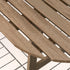 ASKHOLMEN Table for wall, outdoor, folding dark brown, 27 1/2x17 3/8 "