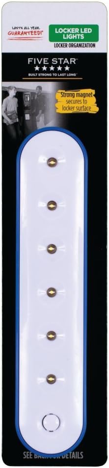 Five Star Locker Light, Magnetic, School Locker