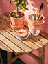 ASKHOLMEN Table for wall, outdoor, folding dark brown, 27 1/2x17 3/8 "