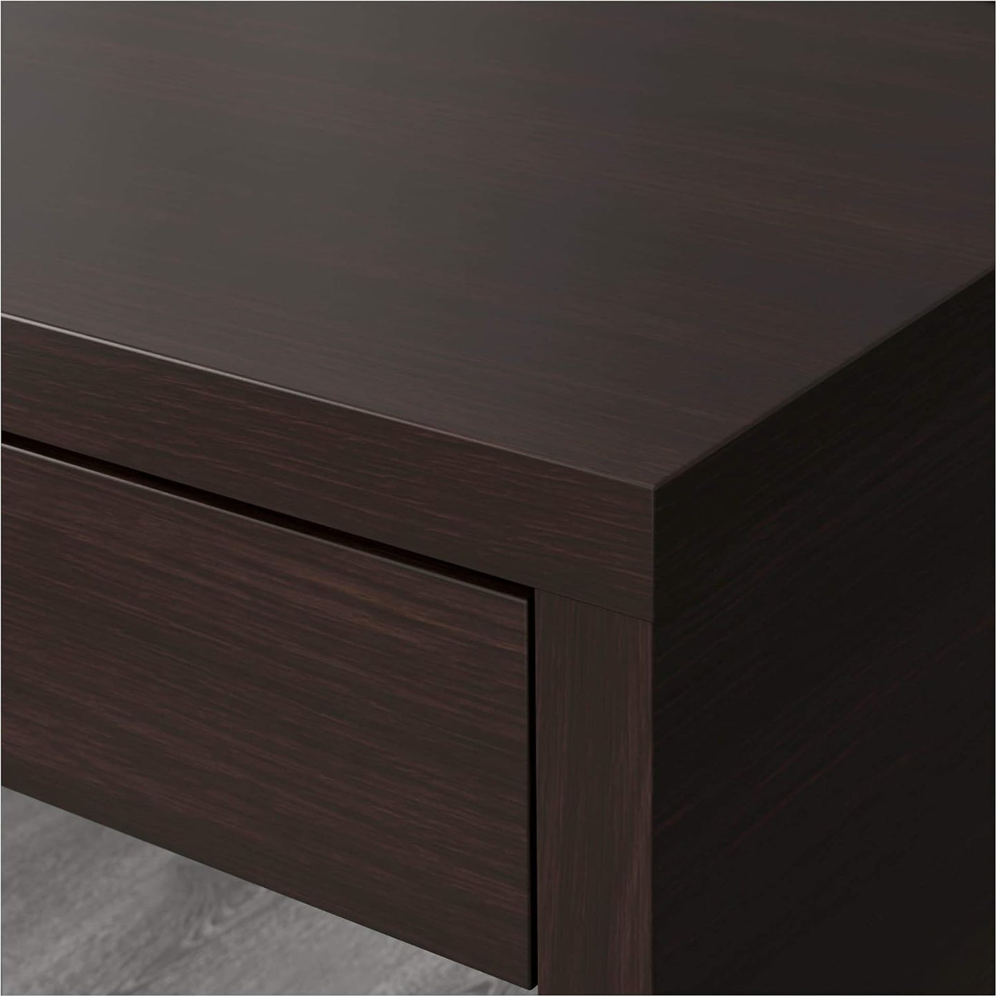 Computer Desk, Black-Brown