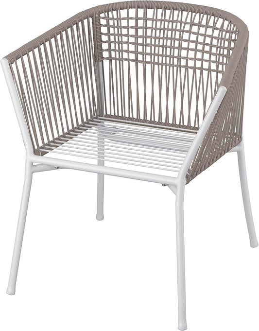 Ikea SEGERÖN chair with armrests, outdoor, white/beige