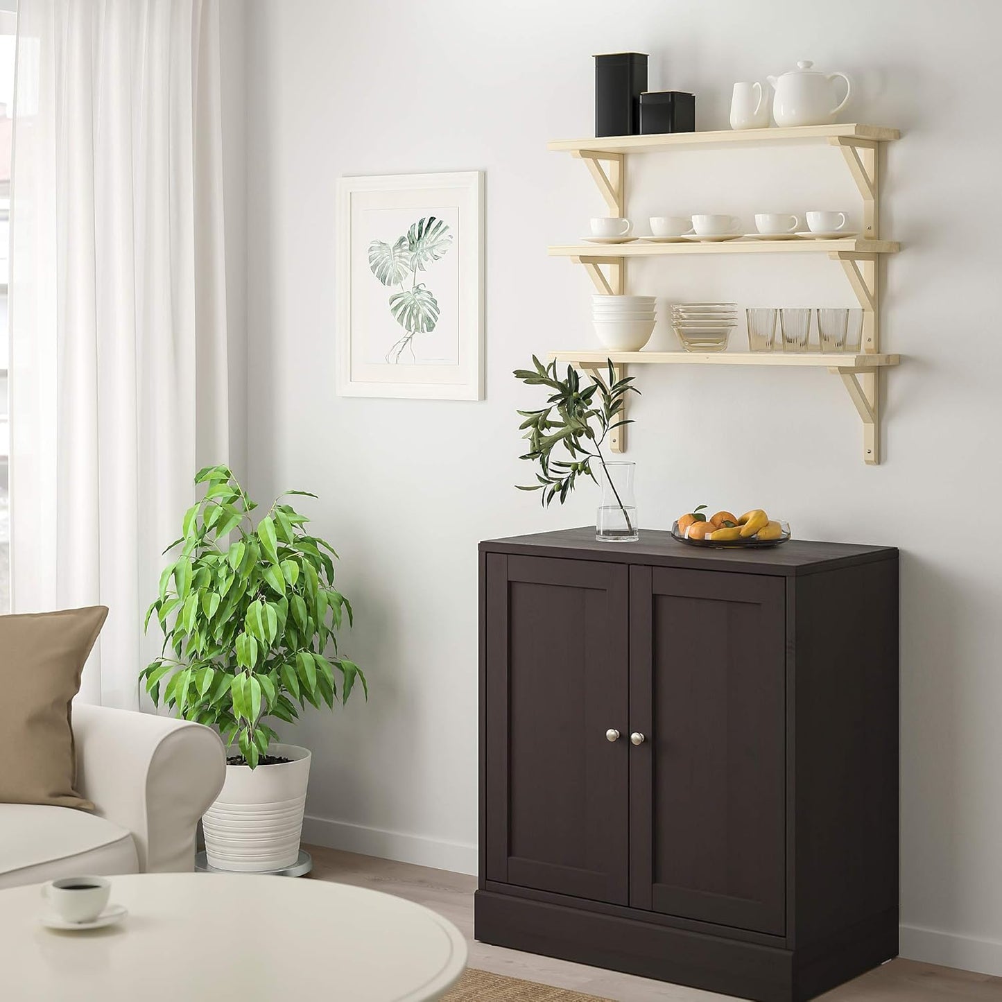 TRANHULT / SANDSHULT Wall shelf combination, aspen, 31 1/2x7 7/8 "