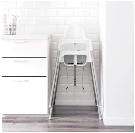 ANTILOP Highchair , White, 33 pound Max Load, Portable, Foldable, for Kid, Aged 6 months to 3 years