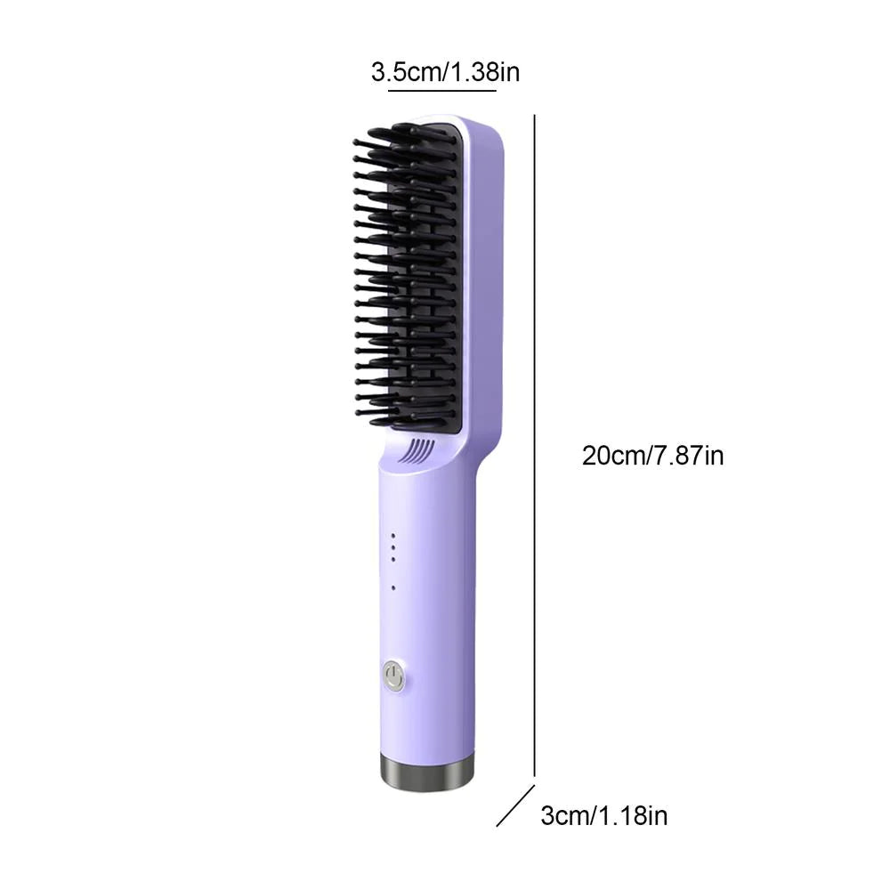 Fast Heated  Hair Straightener Brush